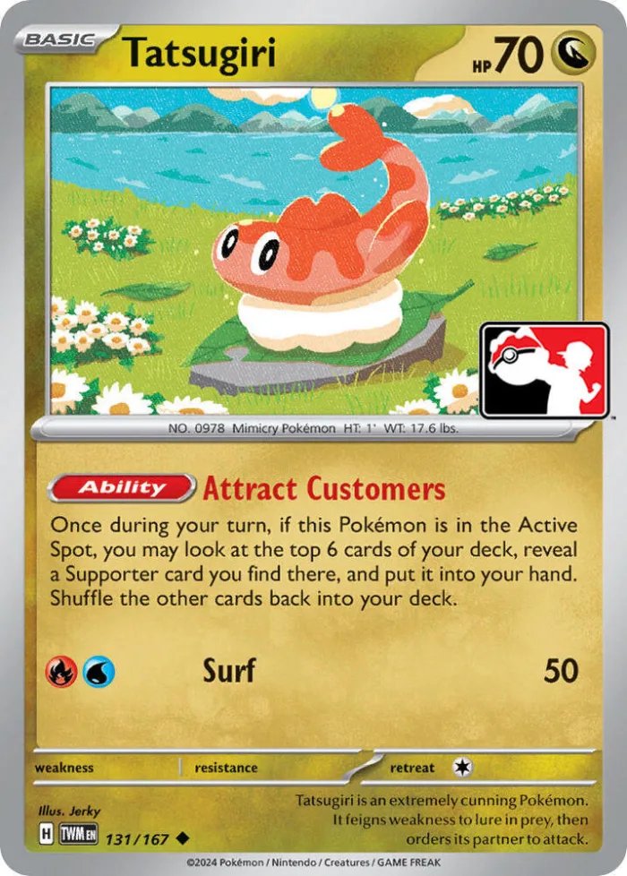 Tatsugiri Play! Pokémon Prize Pack Series Seven card