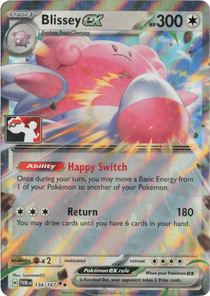 Blissey ex Play! Pokémon Prize Pack Series Seven card