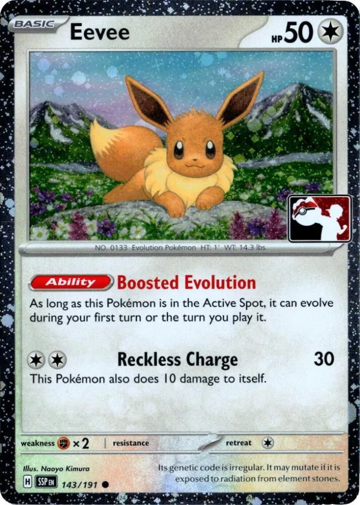 Eevee Play! Pokémon Prize Pack Series Seven card