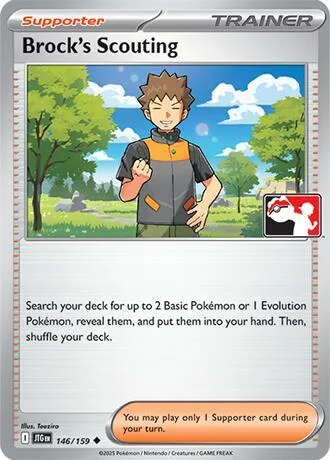 Brock's Scouting Play! Pokémon Prize Pack Series Seven card