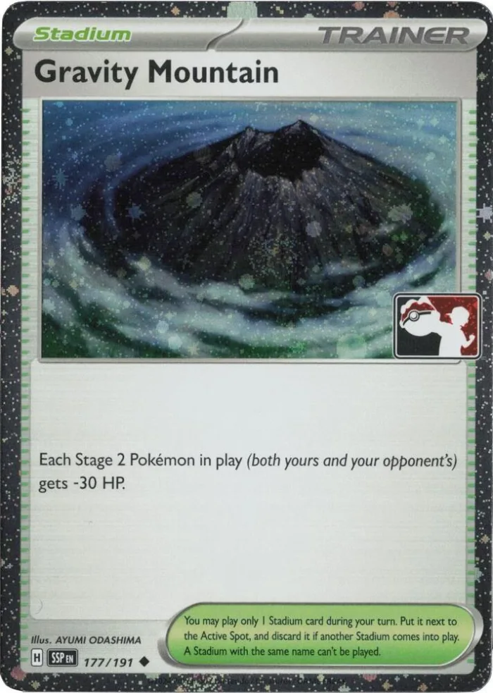Gravity Mountain Play! Pokémon Prize Pack Series Seven card