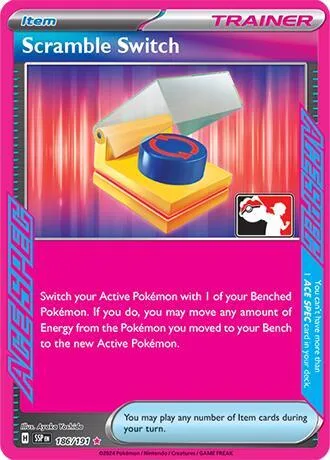 Scramble Switch Play! Pokémon Prize Pack Series Seven card