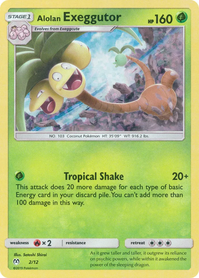 Alolan Exeggutor #2 McDonald's Collection 2019 Pokemon card