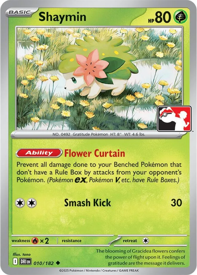 Shaymin Play! Pokémon Prize Pack Series Eight card