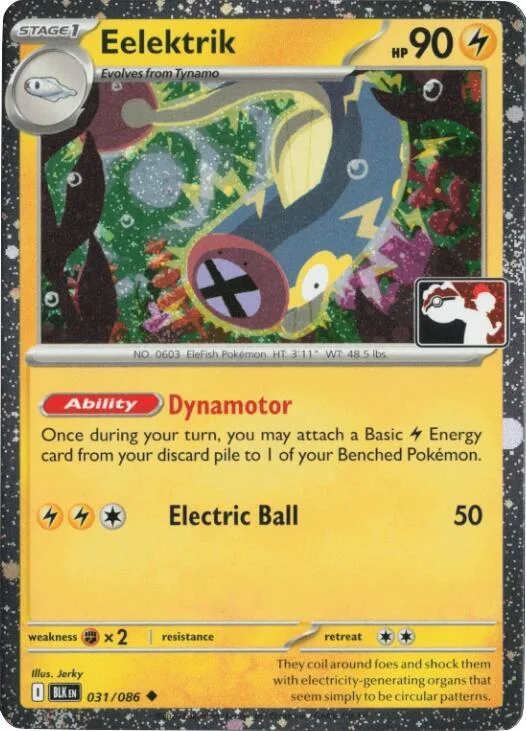 Eelektrik Play! Pokémon Prize Pack Series Eight card