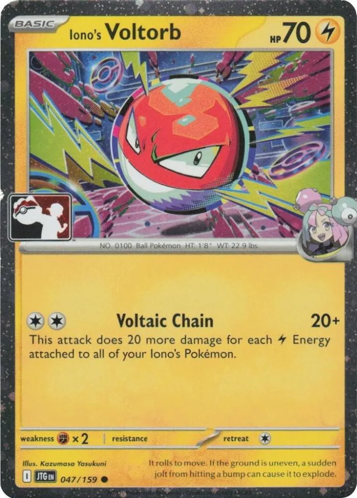 Iono's Voltorb Play! Pokémon Prize Pack Series Eight card