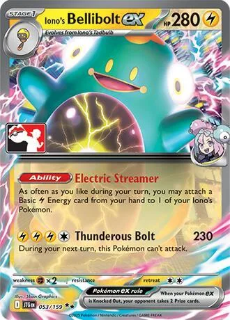 Iono's Bellibolt ex Play! Pokémon Prize Pack Series Eight card