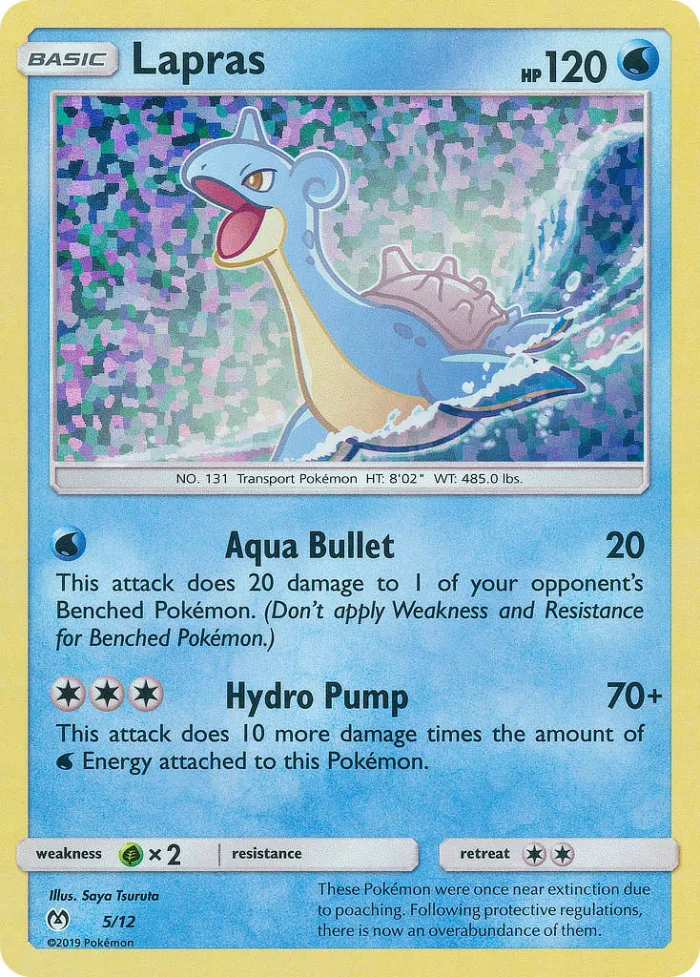 Lapras #5 McDonald's Collection 2019 Pokemon card