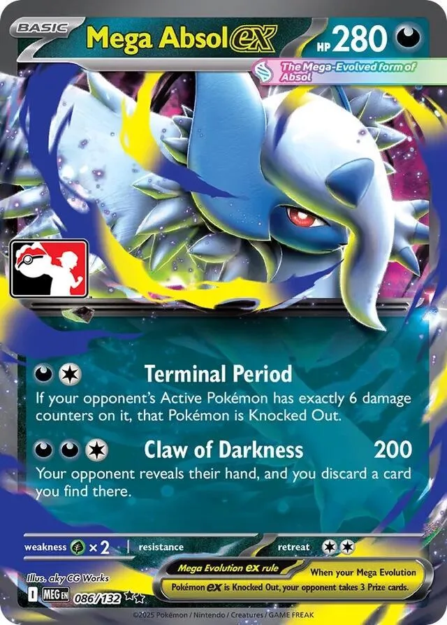 Mega Absol ex Play! Pokémon Prize Pack Series Eight card