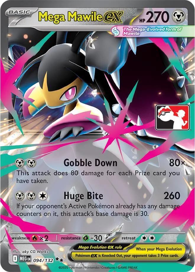Mega Mawile ex Play! Pokémon Prize Pack Series Eight card