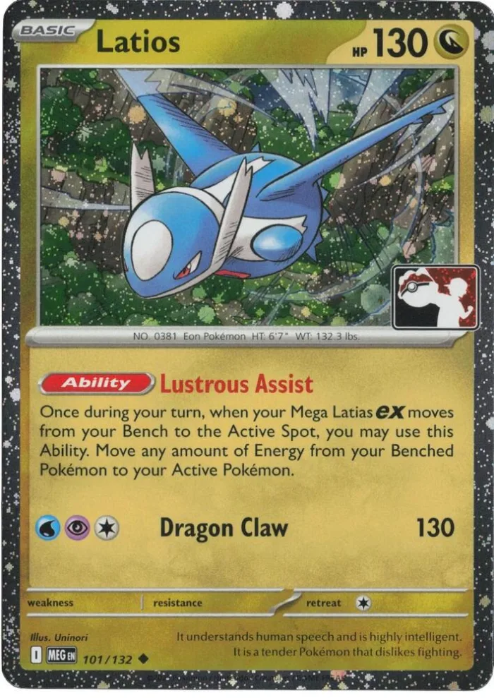 Latios Play! Pokémon Prize Pack Series Eight card