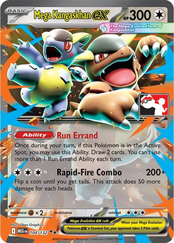 Mega Kangaskhan ex Play! Pokémon Prize Pack Series Eight card