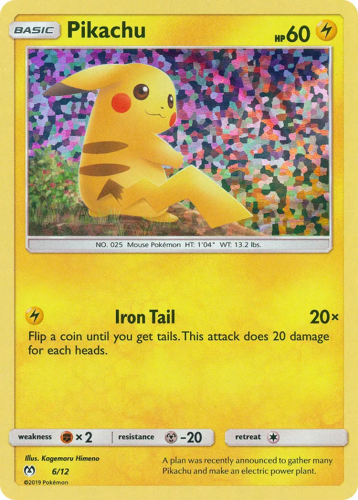 Pikachu #6 McDonald's Collection 2019 Pokemon card