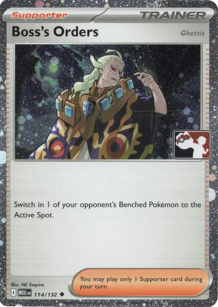 Boss's Orders Play! Pokémon Prize Pack Series Eight card