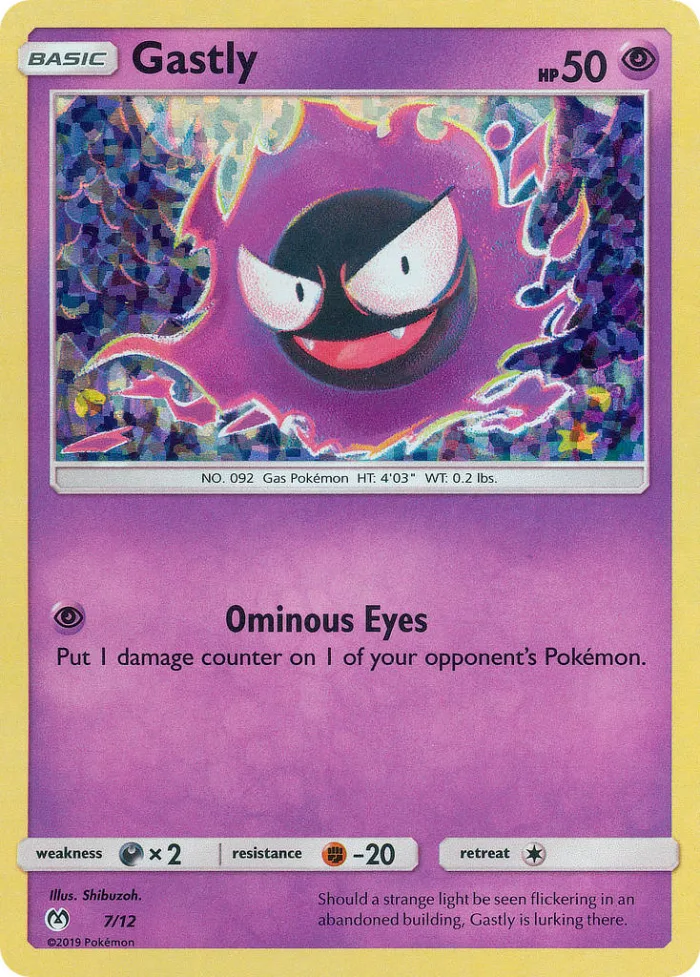 Gastly #7 McDonald's Collection 2019 Pokemon card