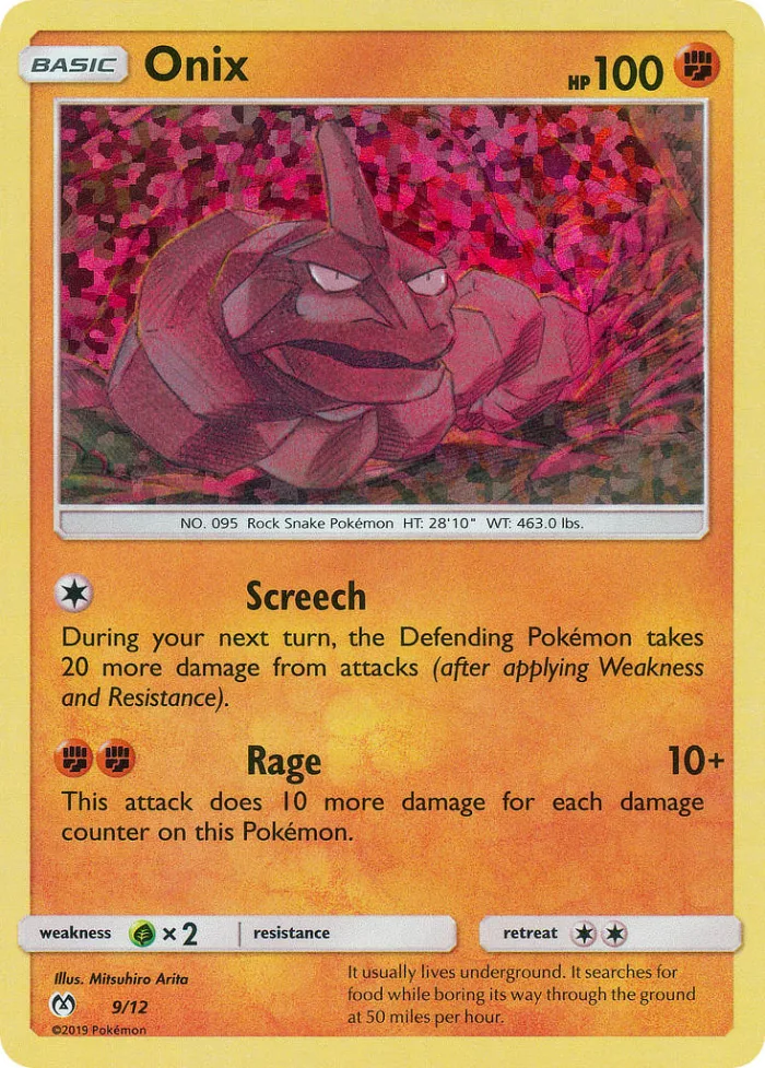 Onix #9 McDonald's Collection 2019 Pokemon card