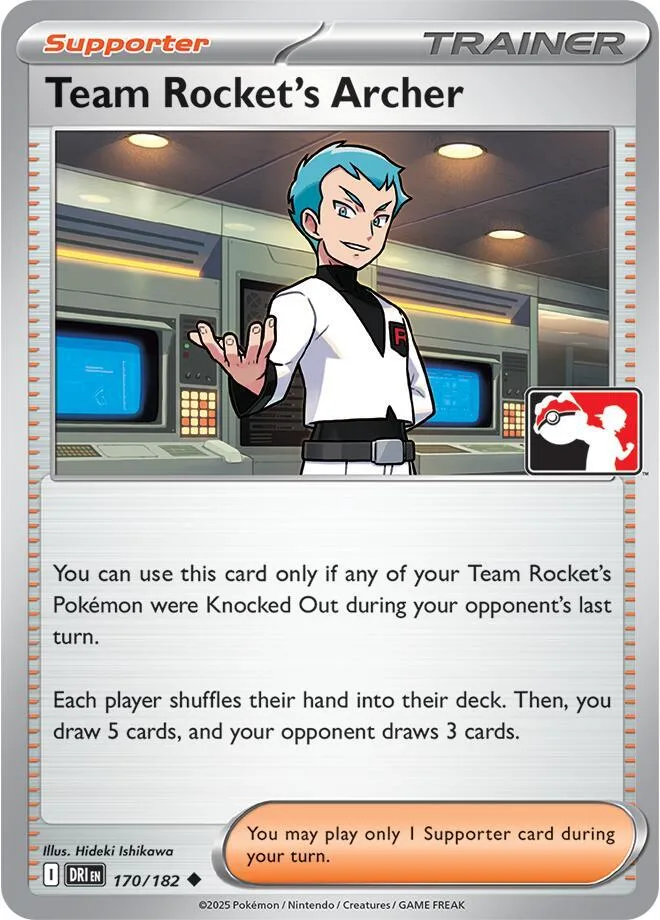 Team Rocket's Archer Play! Pokémon Prize Pack Series Eight card