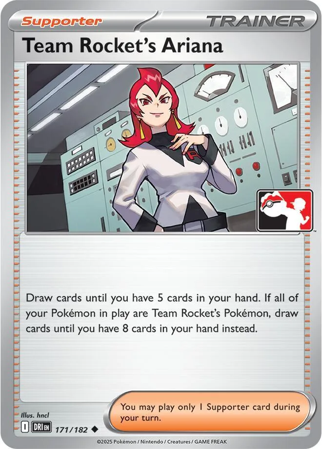 Team Rocket's Ariana Play! Pokémon Prize Pack Series Eight card