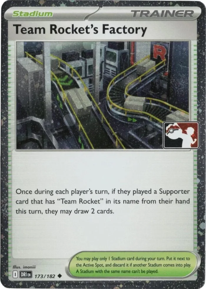 Team Rocket's Factory Play! Pokémon Prize Pack Series Eight card