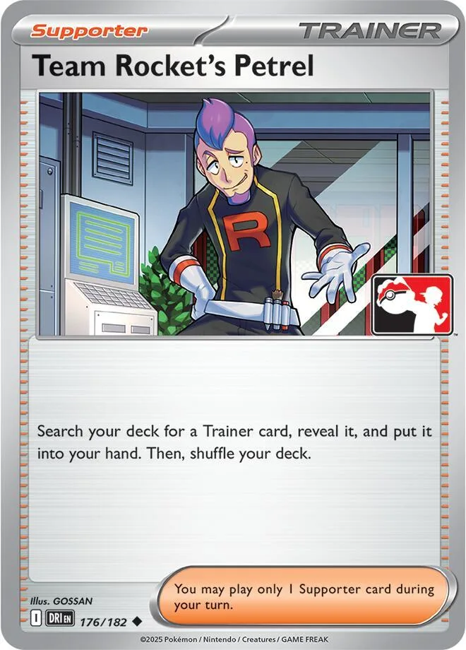 Team Rocket's Petrel Play! Pokémon Prize Pack Series Eight card