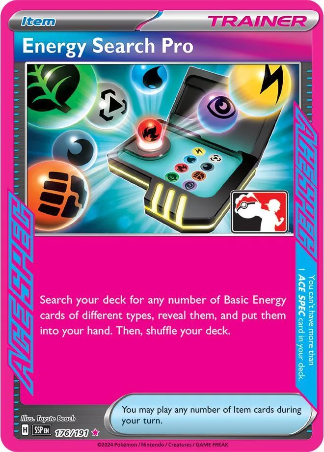Energy Search Pro Play! Pokémon Prize Pack Series Eight card
