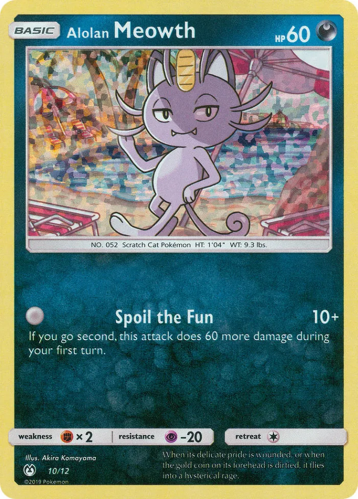 Alolan Meowth #10 McDonald's Collection 2019 Pokemon card