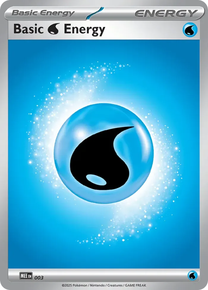 Basic Water Energy Play! Pokémon Prize Pack Series Nine card