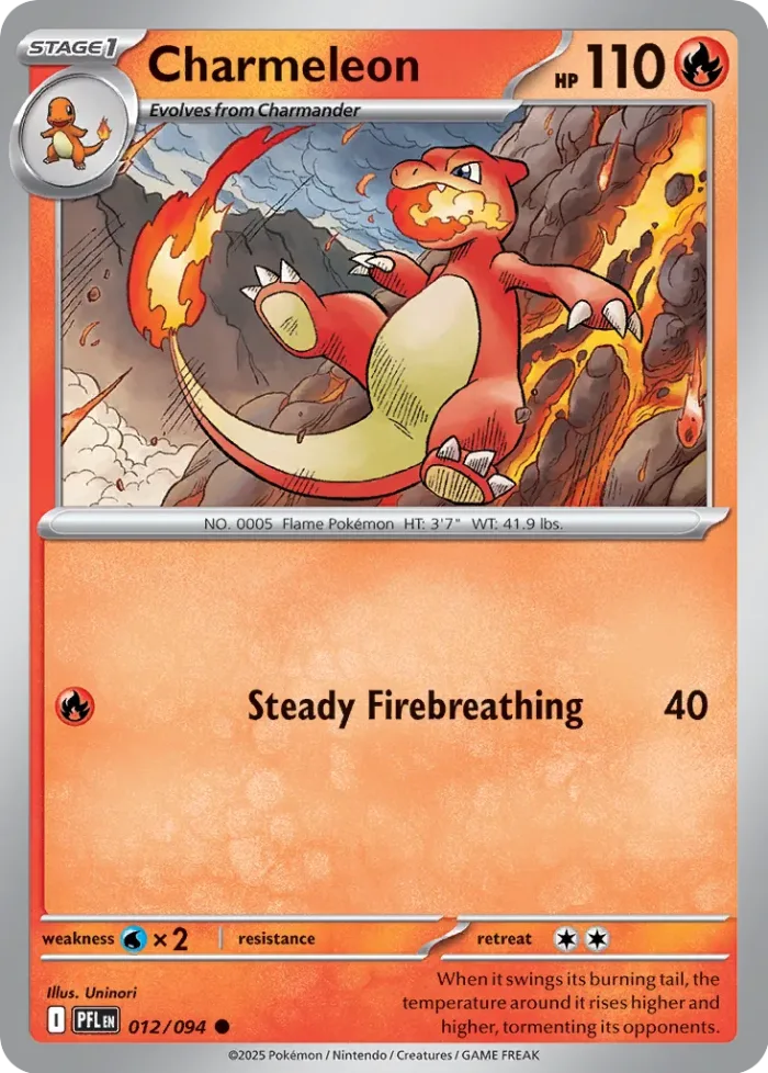 Charmeleon Play! Pokémon Prize Pack Series Nine card