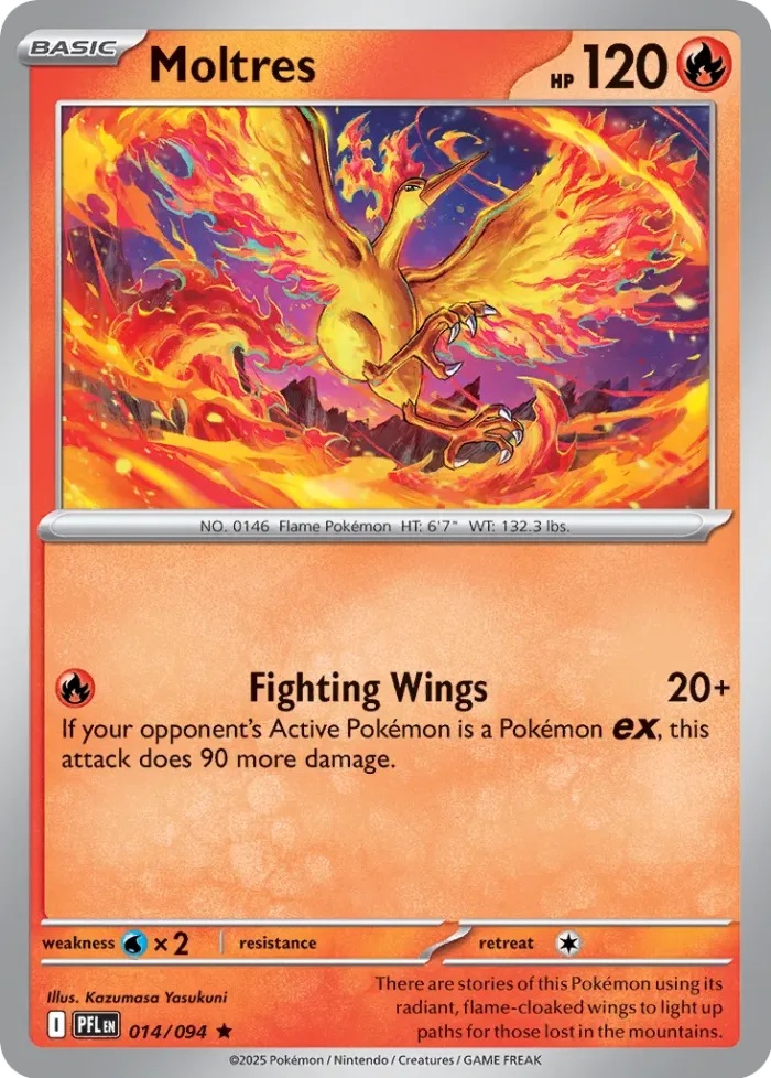 Moltres Play! Pokémon Prize Pack Series Nine card