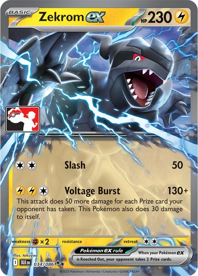 Zekrom ex Play! Pokémon Prize Pack Series Nine card