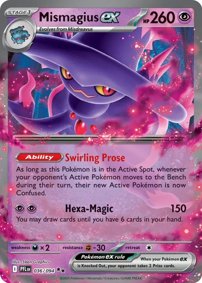 Mismagius ex Play! Pokémon Prize Pack Series Nine card