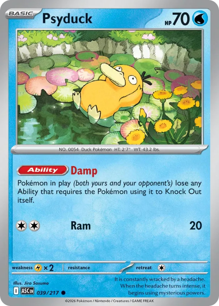 Psyduck Play! Pokémon Prize Pack Series Nine card