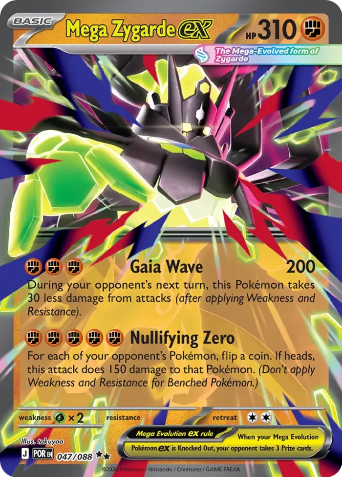 Mega Zygarde ex Play! Pokémon Prize Pack Series Nine card