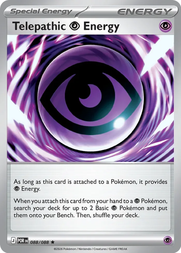 Telepathic Psychic Energy Play! Pokémon Prize Pack Series Nine card