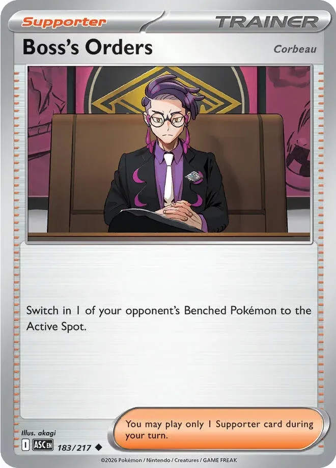 Boss's Orders Play! Pokémon Prize Pack Series Nine card