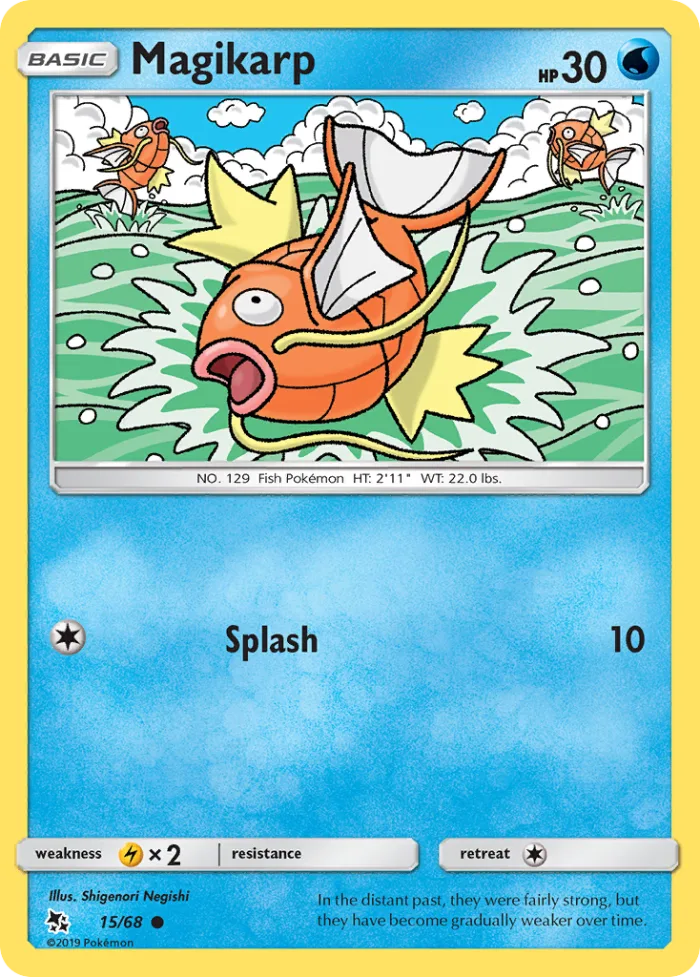 Magikarp #15 Hidden Fates Pokemon card