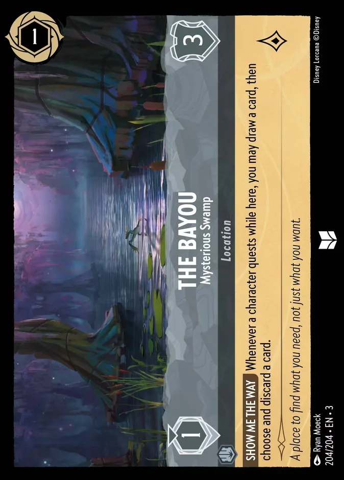 The Bayou #204 Into the Inklands Disney Lorcana card