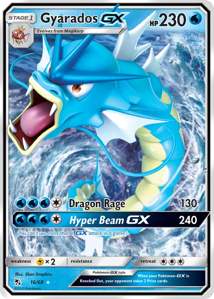 Gyarados-GX #16 Hidden Fates Pokemon card
