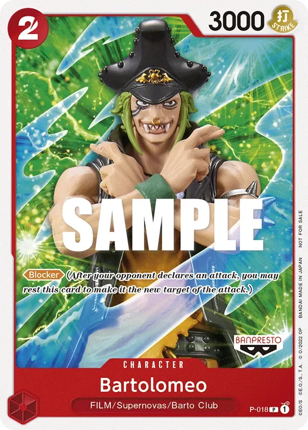 Bartolomeo Promos card