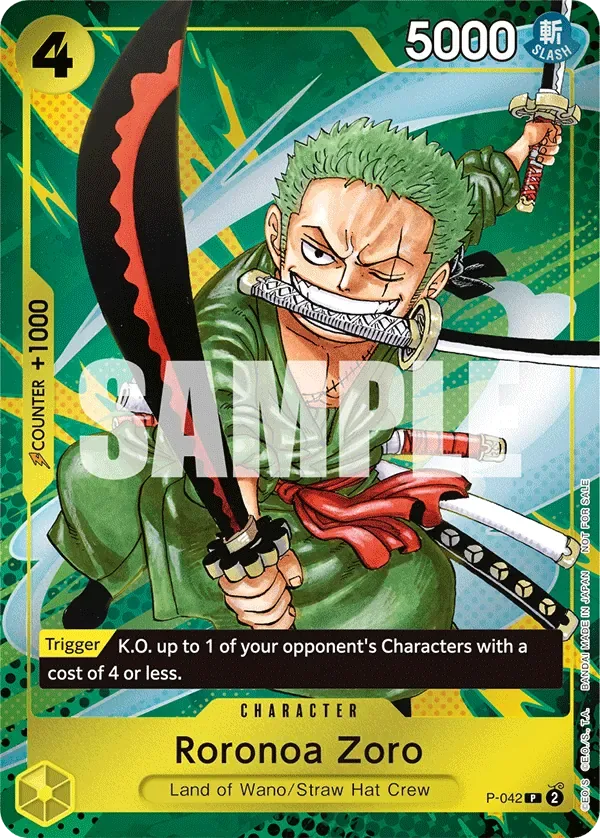 Roronoa Zoro Promos card