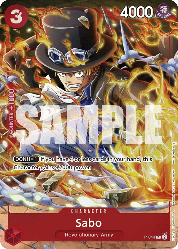 Sabo Promos card