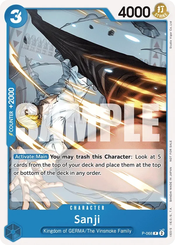 Sanji Promos card
