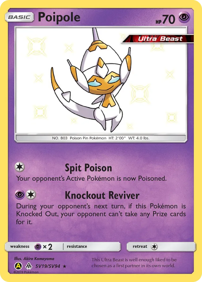 Poipole #SV19 Hidden Fates Pokemon card