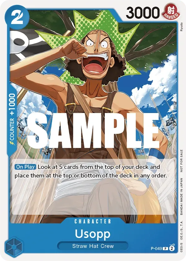 Usopp Promos card