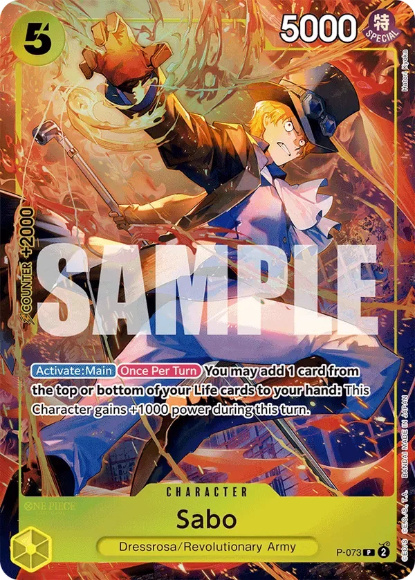 Sabo Promos card