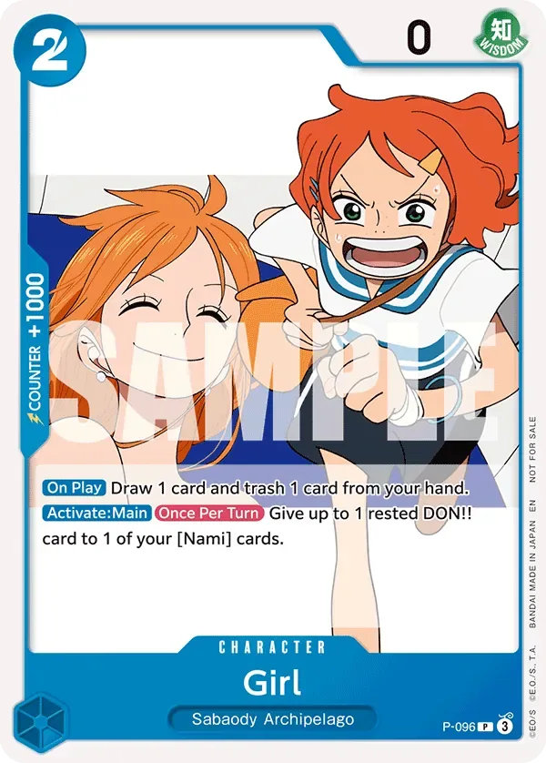 Girl Promos card