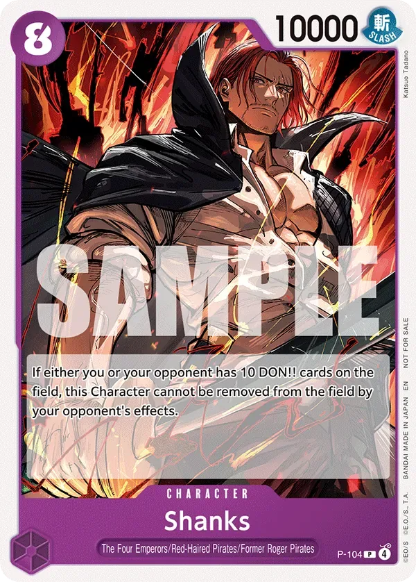 Shanks Promos card