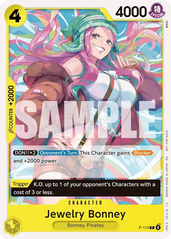 Jewelry Bonney Promos card