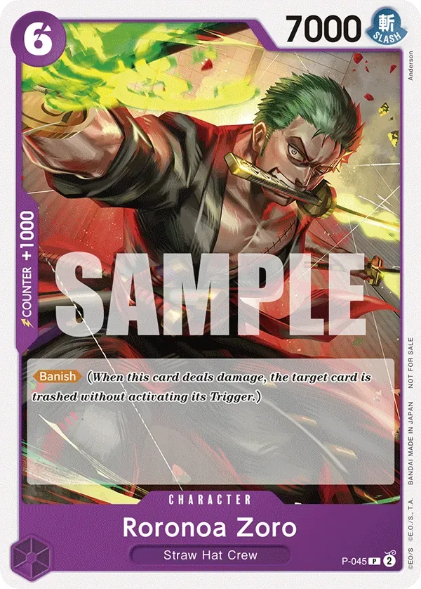 Roronoa Zoro Special Tournament Promos card