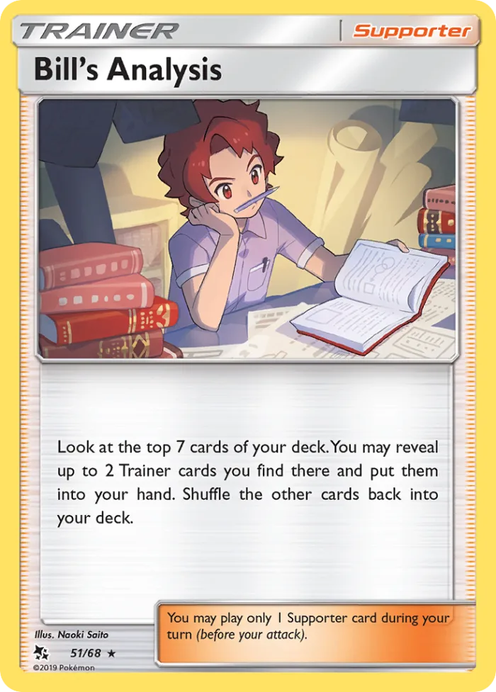 Bill's Analysis #51 Hidden Fates Pokemon card